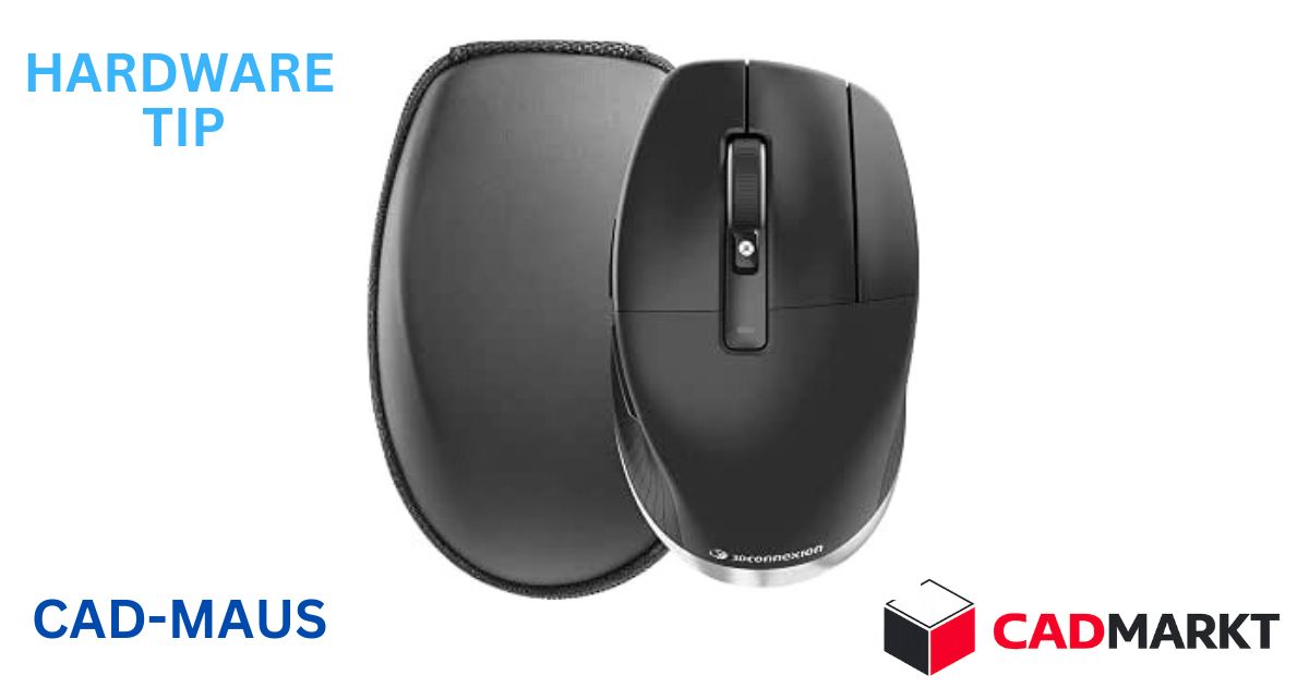CadMouse Pro Wireless Ergonomische Maus, optisch, kabellos, USB-C, Rechtshänder