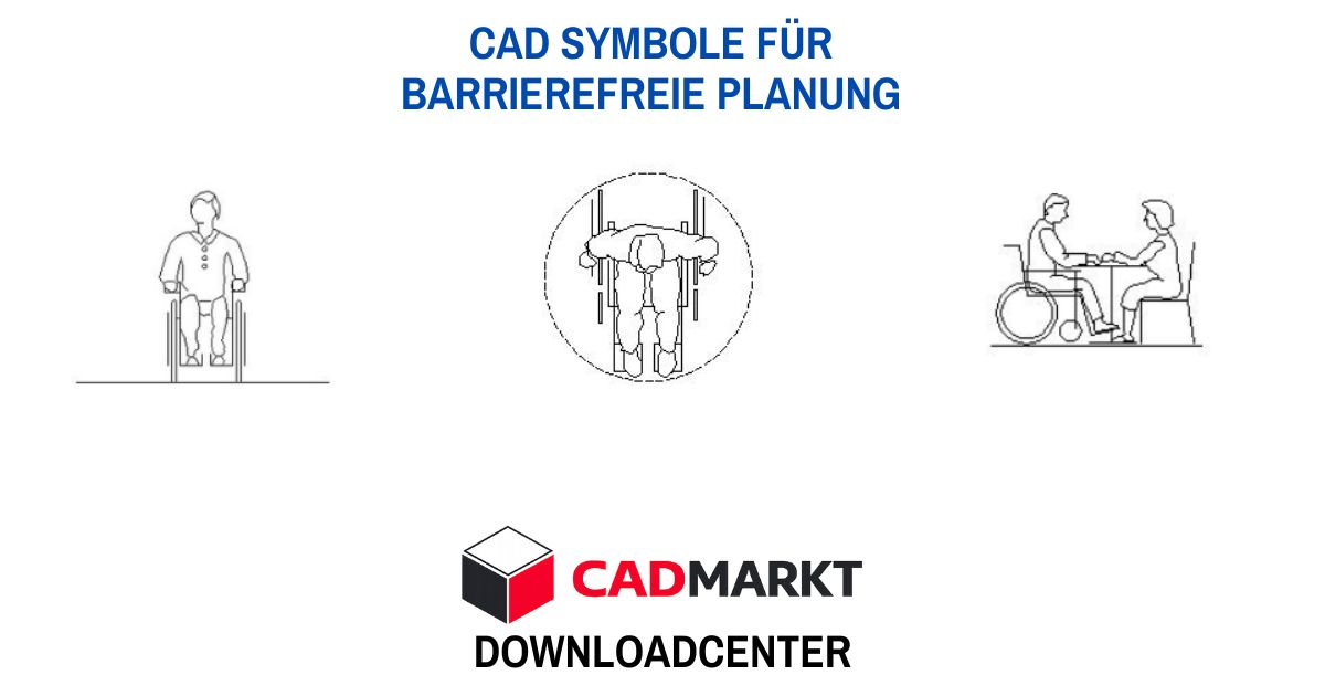 Downloads CAD-Symbole für behinderten gerechte Planung - Format DWG