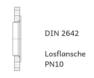 Losflansche PN 10