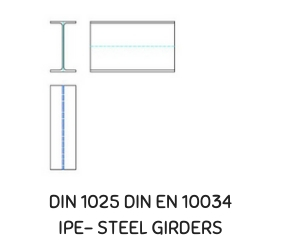 DIN 1025 DIN EN 10034 IPE- STEEL GIRDERS