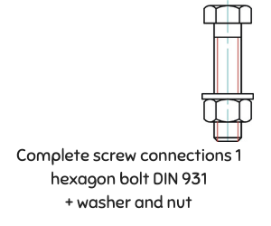 Complete screw connections