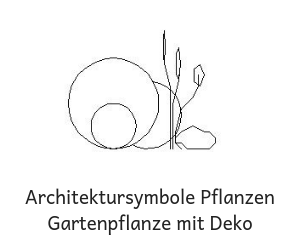 Gartenpflanzen mit Deko