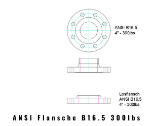 ANSI-Flansche 300 lbs