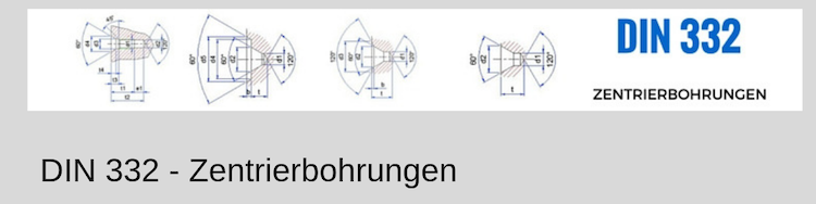 Zentrierbohrungen