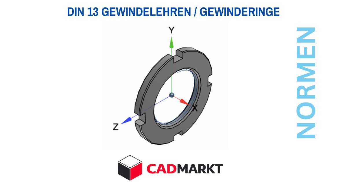 DIN 13 Gewindelehren / Gewinderinge Verwendung, Skizze und Downloads