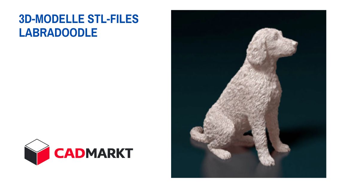 Labradoodle Modell für 3D-Druck / CADMARKT