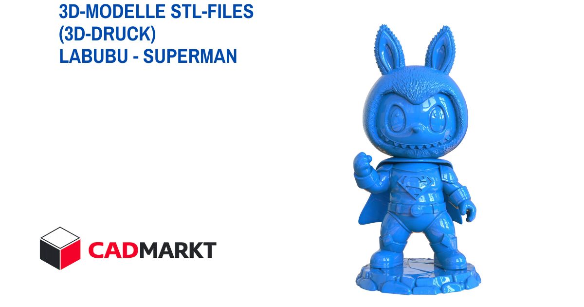 LABUBU Superman 3D-Druckmodell - STL FILES