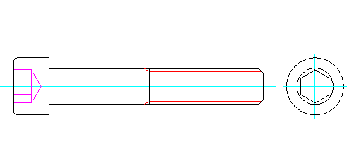 DIN 931 Sechskantschrauben - Format DWG AutoCAD