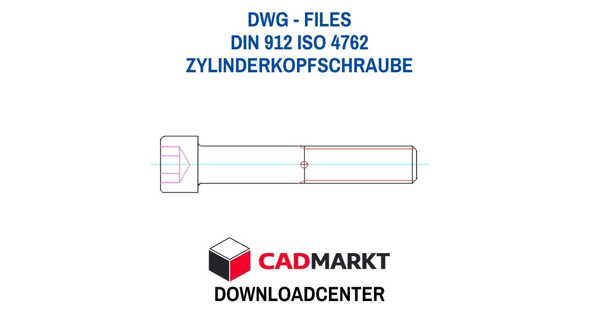 Zylinderkopfschraube mit Innensechskant nach DIN 912 / ISO 4762