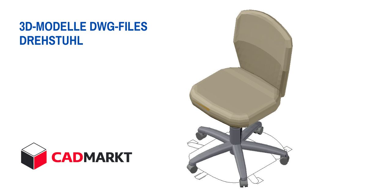 Drehstuhl 3D-Modelle als DWG-FILES / CADMARKT