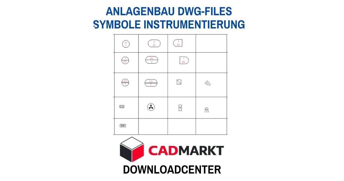 R+I Symbole ( P&ID )- Instrumentierung - CAD-Daten für die effiziente Planung
