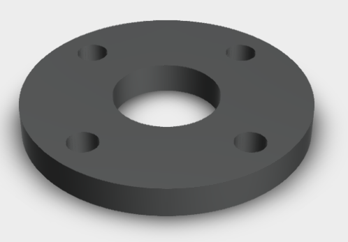 DIN 2576 - DIN EN 1092-1 Glattflansche PN10 3D-Modell als STEP-FILE / CADMARKT