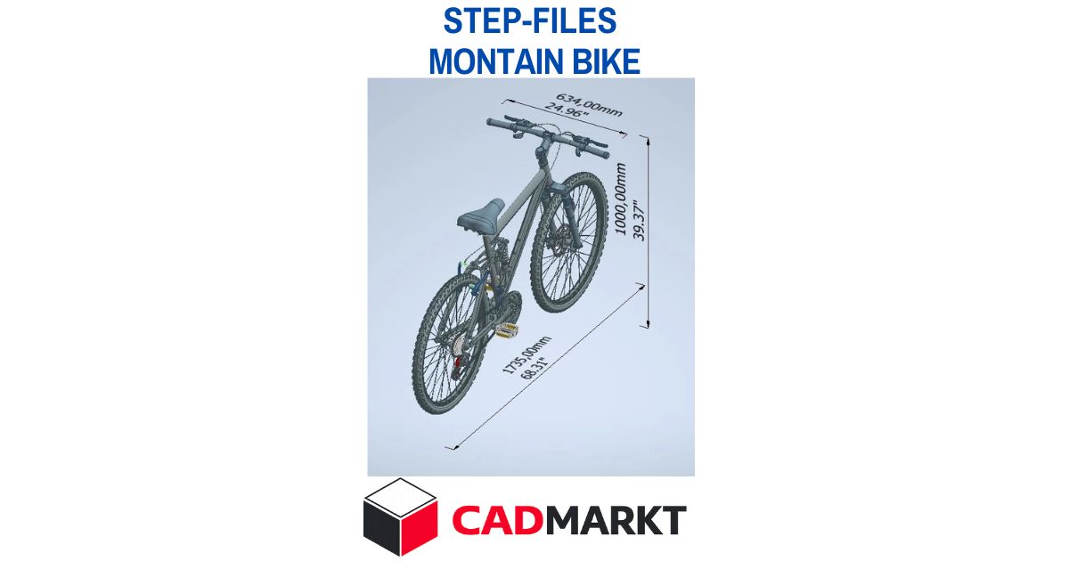 Montain Bike - 3D-Modell Format STEP FILES