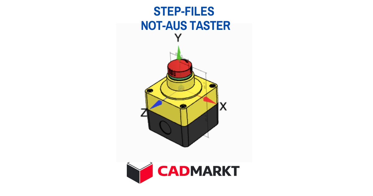 Not-Aus Taster 3D-Modell als STEP-FILE / CADMARKT