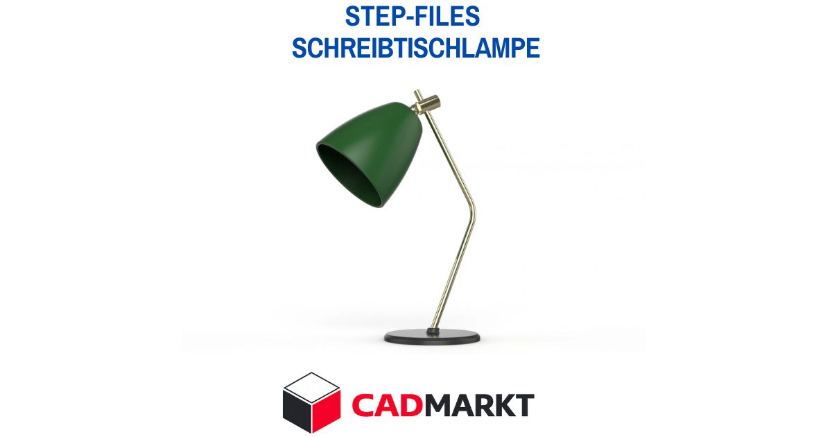 Schreibtischlampe 3D-Modell als STEP-FILE / CADMARKT  + verschiedene Formate