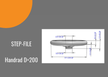 Handrad D=200 STEP