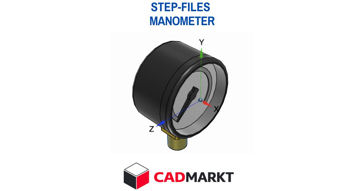 Manometer 3D-Modell als STEP-FILE / CADMARKT