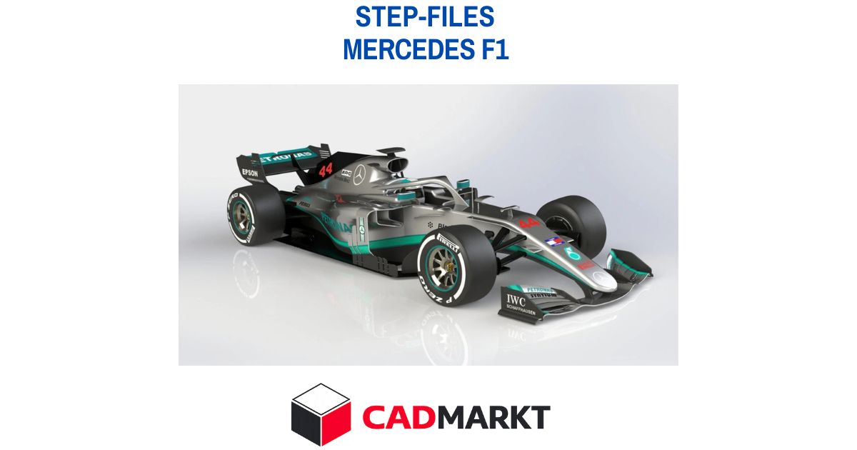 Mercedes F1 3D-Modell als STEP-FILE / CADMARKT  + verschiedene Formate