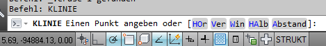Konstruktionslinie AutoCAD