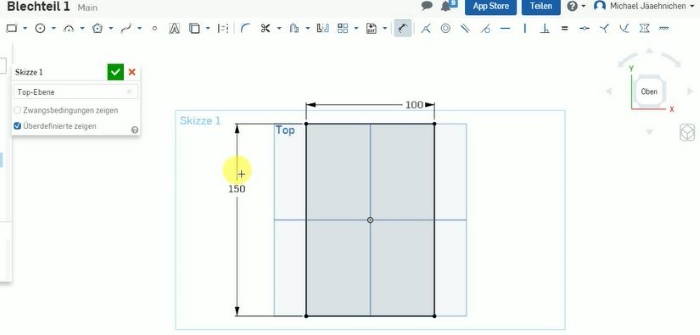 Onshape bemassen