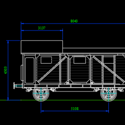 Güterwagen Zeichnungen